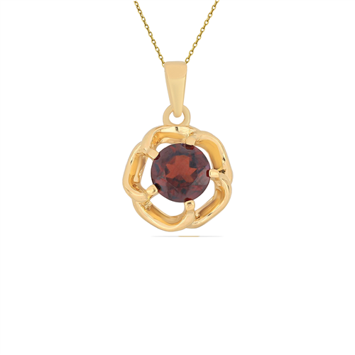 BUY 925 SILVER WITH GARNET GEMSTONE PENDANT
